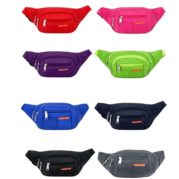 Waterproof Oxford Fanny Pack, Sports Waist Bag for Men Women