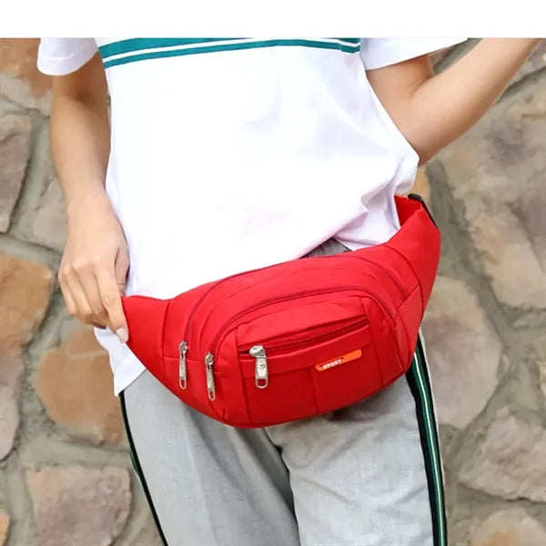 Waterproof Oxford Fanny Pack, Sports Waist Bag for Men Women