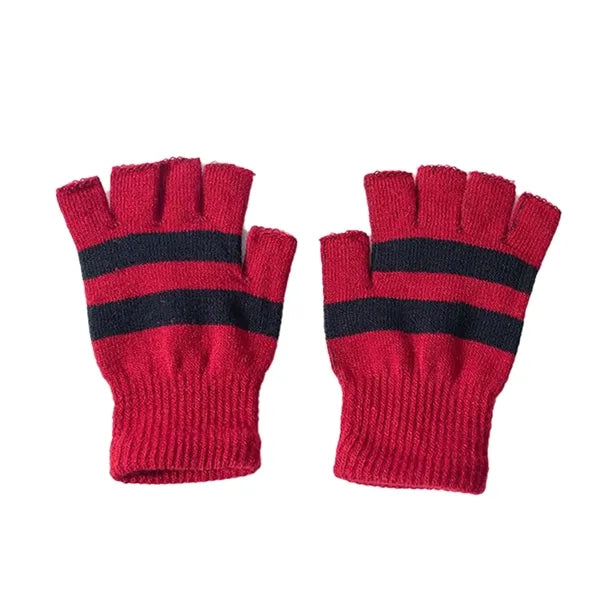 Half Finger Warm Knitted Gloves