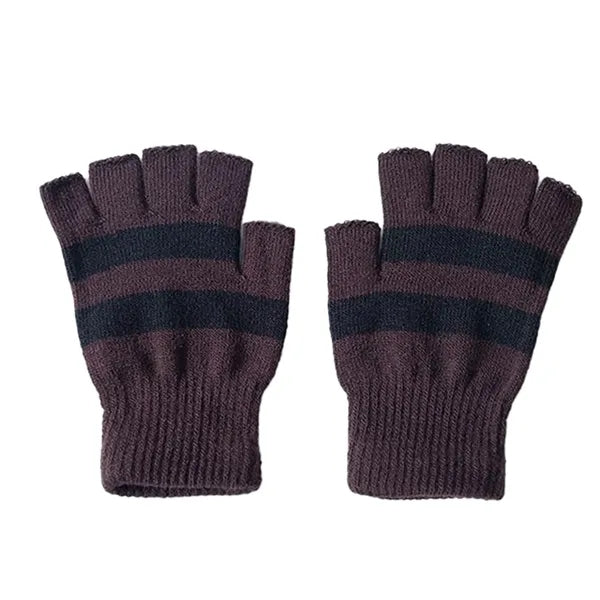 Half Finger Warm Knitted Gloves