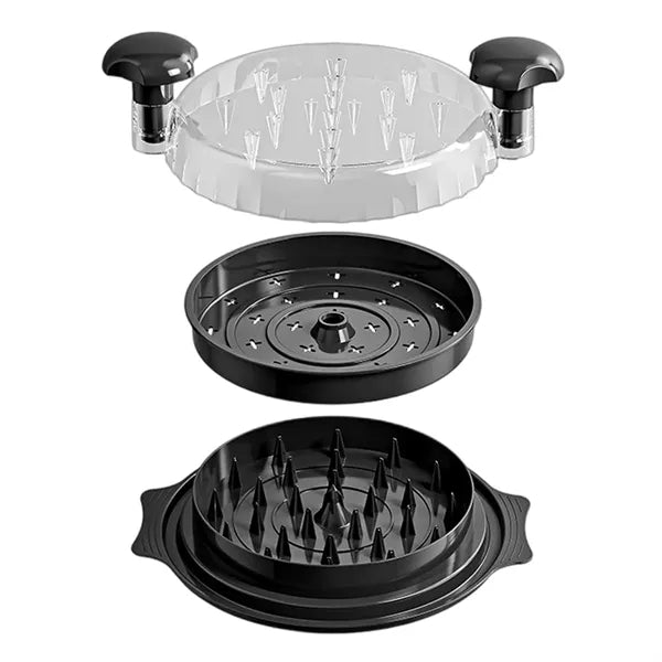 Chicken Shredder with Transparent Lid, Non-Slip Design and D