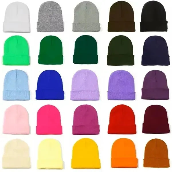 Fashion Winter Knit Beanie Unisex Acrylic Knitted Hat