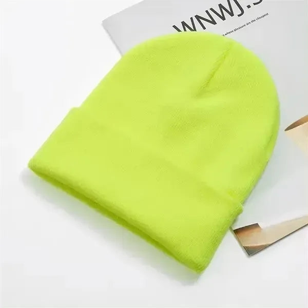 Fashion Winter Knit Beanie Unisex Acrylic Knitted Hat