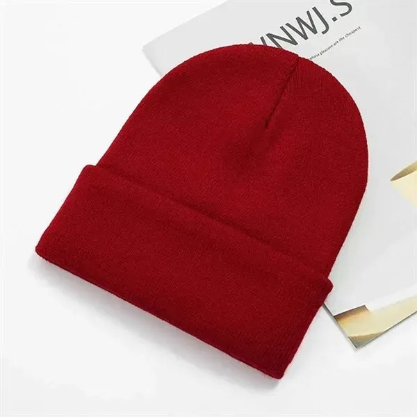 Fashion Winter Knit Beanie Unisex Acrylic Knitted Hat