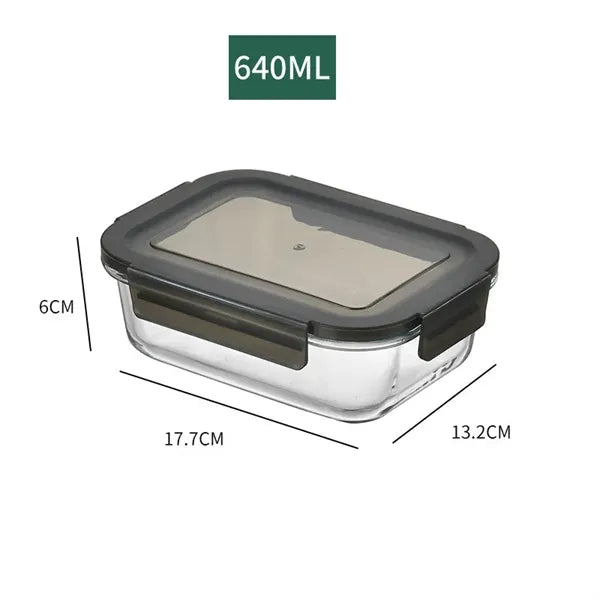 640ML Glass Food Storage Containers