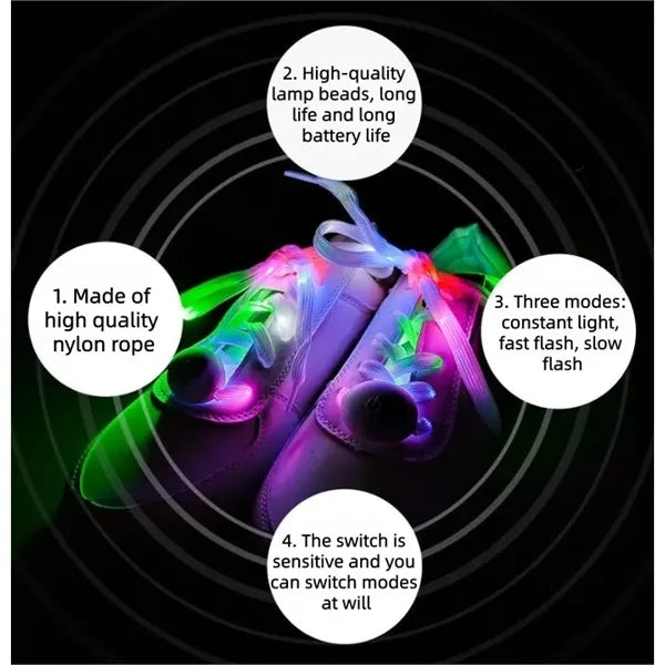 LED Flashing Night Running Shoelaces