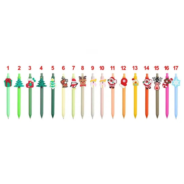Christmas Pen Gel Ink Pen Xmas Cartoon Cute Novelty