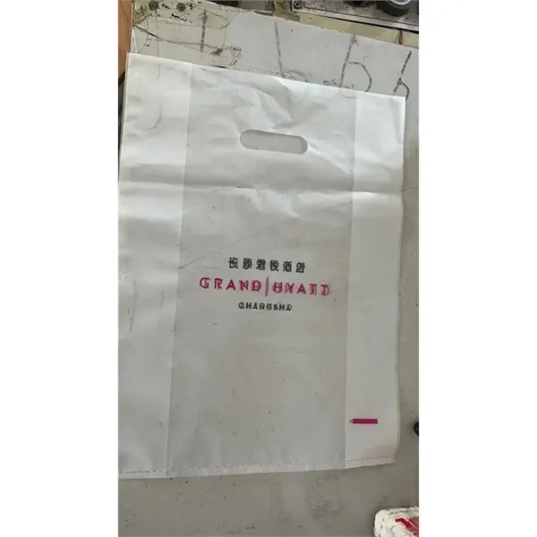 Clear Plastic Frosted Die Cut Merchandise Bags