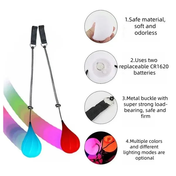 LED Water Drop Swing Ball