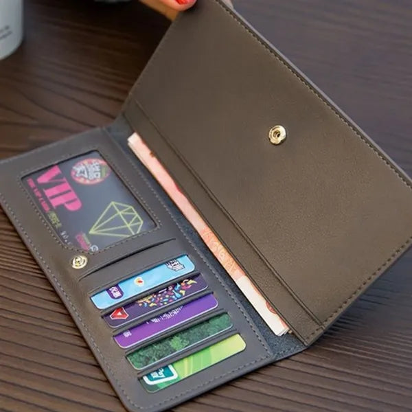 Leather Bifold Wallet Multiple Card Holder Free Shipping