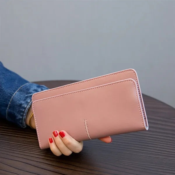 Leather Bifold Wallet Multiple Card Holder Free Shipping