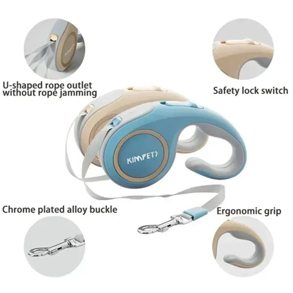 Unique Retractable Pet Leash Traction