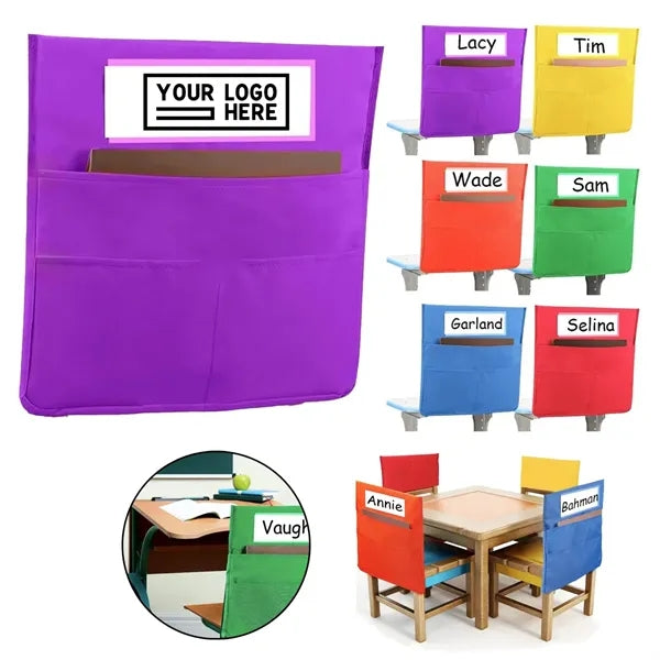 Chairback Pockets Organizer For Kids School