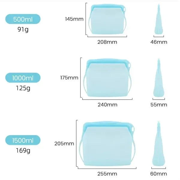 Silicone Food Storage Bag for Kitchen