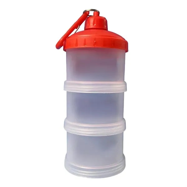 3 Layer Protein Powder Storage Containers W/ Carabiner