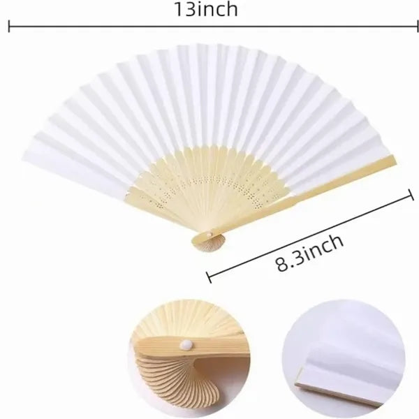 Folded DIY Painting Fan