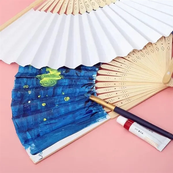 Folded DIY Painting Fan