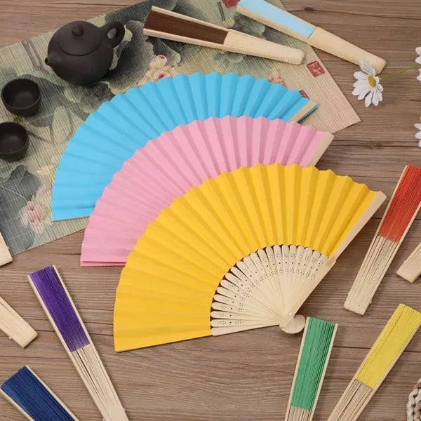 Folded DIY Painting Fan