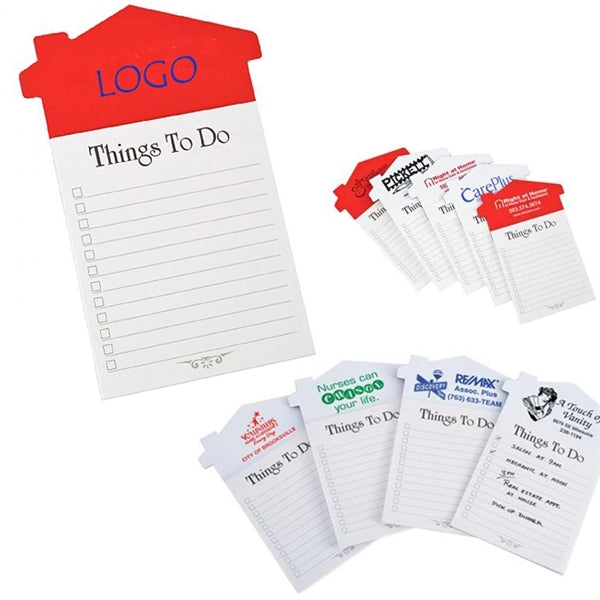 House Shaped Magnet with Notepad