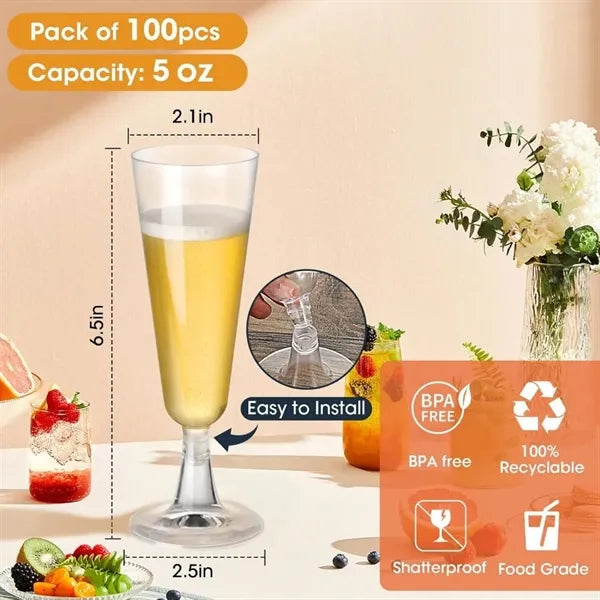 Plastic Flutes Plastic Champagne Glasses