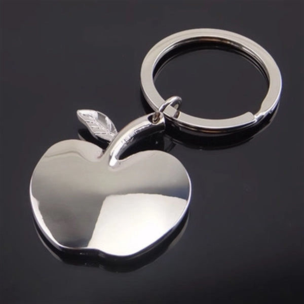Silver Apple Key Chain