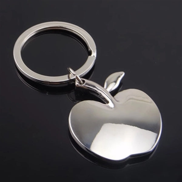 Silver Apple Key Chain