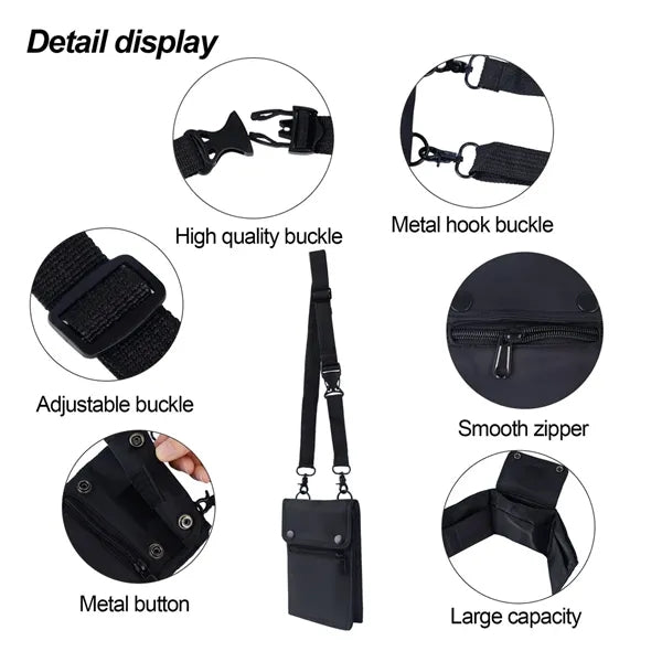 Waterproof Multi-Pocket Anti-Theft Oxford Crossbody Bag