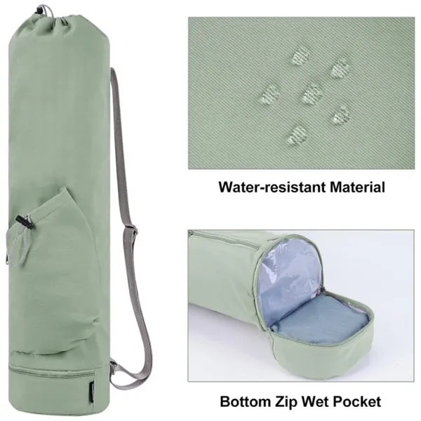 Yoga Mat Gym Bag Zipper Holder for Beach Training Travel