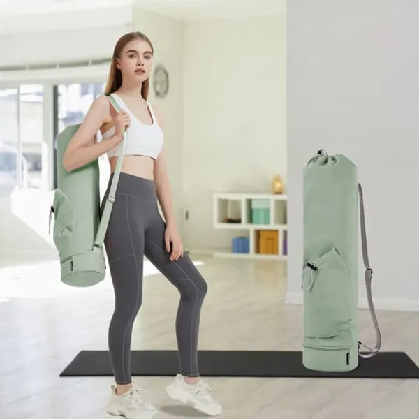 Yoga Mat Gym Bag Zipper Holder for Beach Training Travel