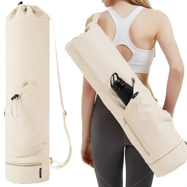 Yoga Mat Gym Bag Zipper Holder for Beach Training Travel