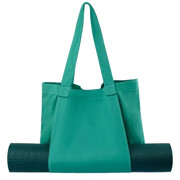 Durable Canvas Yoga Mat Tote Bag Spacious Adjustable Strap