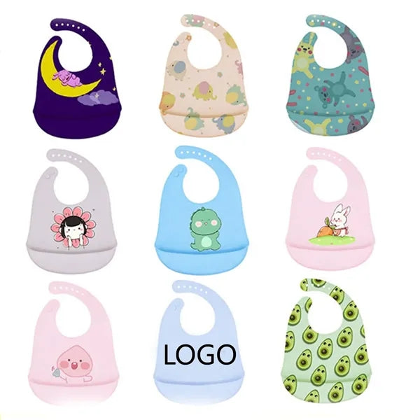 Unisex Silicone Baby Bibs