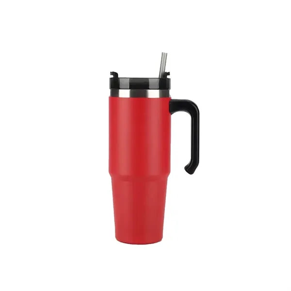 20oz Insulated Tumbler with Handle and Straw
