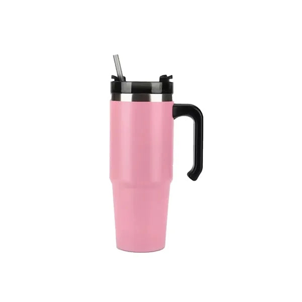 20oz Insulated Tumbler with Handle and Straw