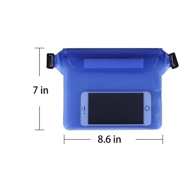 Waterproof PVC Phone Pouch With Adjustable Waist Strap