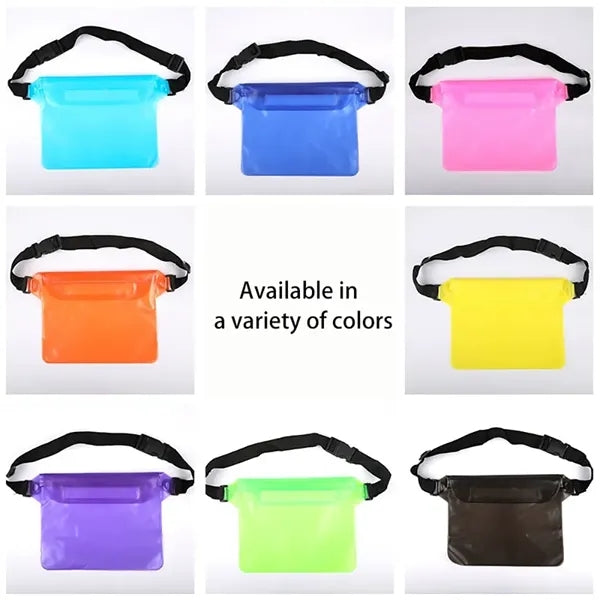 Waterproof PVC Phone Pouch With Adjustable Waist Strap