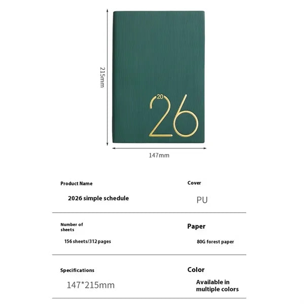2026 Daily Planner Notebook