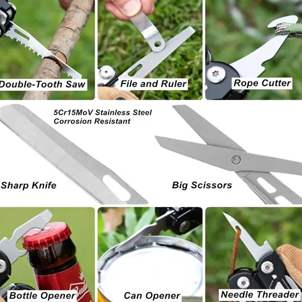 16 in 1 Premium Folding Multi-Tool Pliers Set