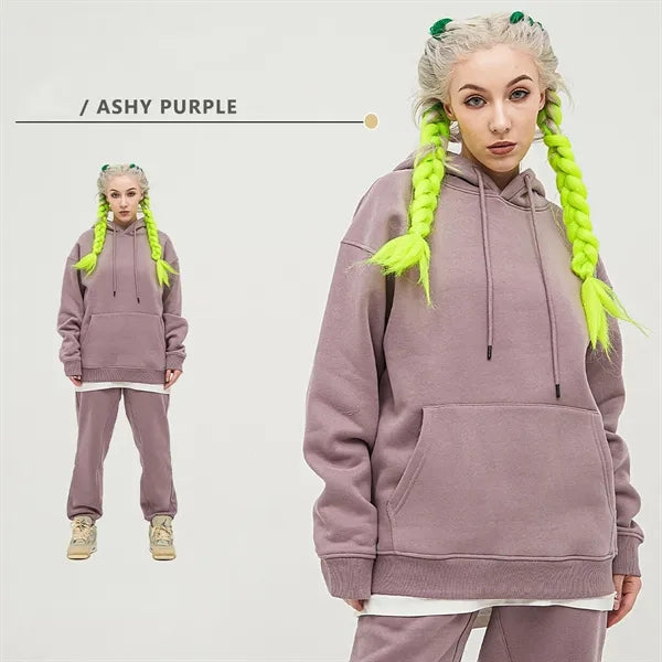 12oz Fleece Lined Plain Hoodie Sweater