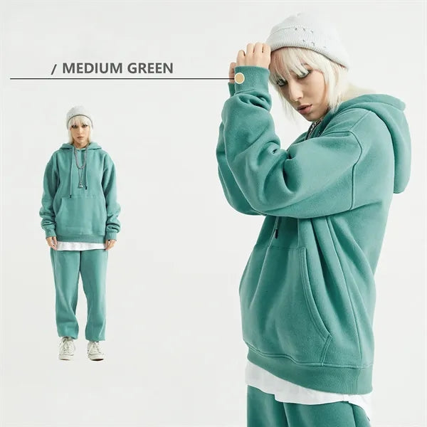 12oz Fleece Lined Plain Hoodie Sweater