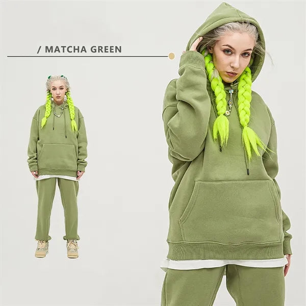 12oz Fleece Lined Plain Hoodie Sweater