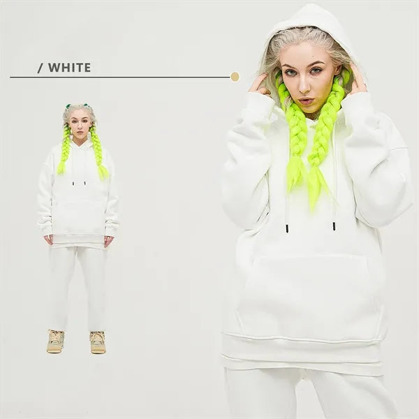 12oz Fleece Lined Plain Hoodie Sweater
