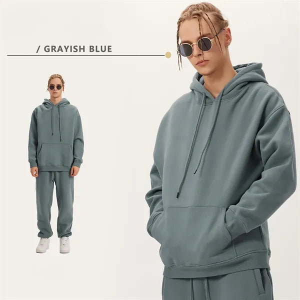 12oz Fleece Lined Plain Hoodie Sweater