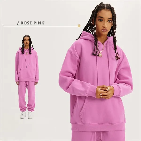 12oz Fleece Lined Plain Hoodie Sweater