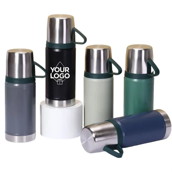 22oz Stainless Steel Vacuum Bottle with Cup Lid