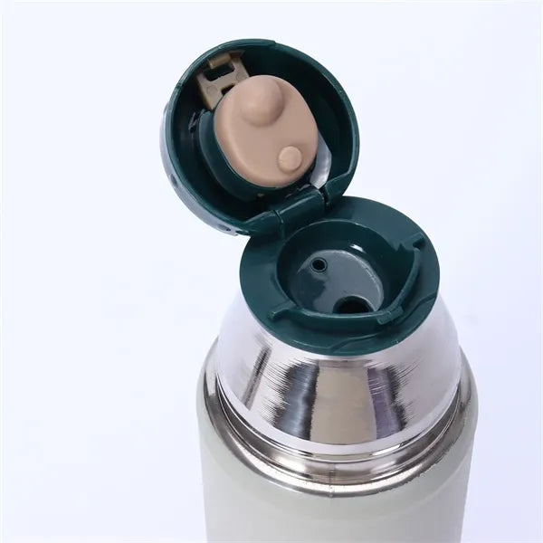 22oz Stainless Steel Vacuum Bottle with Cup Lid