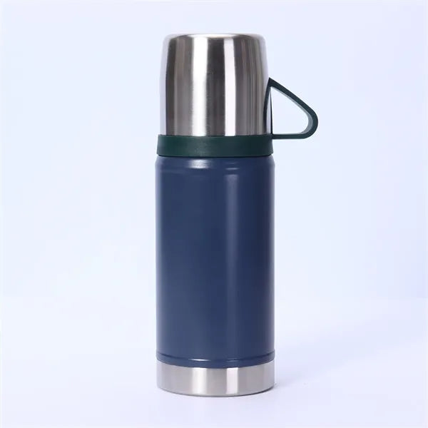22oz Stainless Steel Vacuum Bottle with Cup Lid