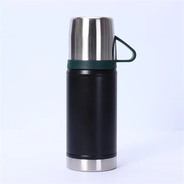 22oz Stainless Steel Vacuum Bottle with Cup Lid