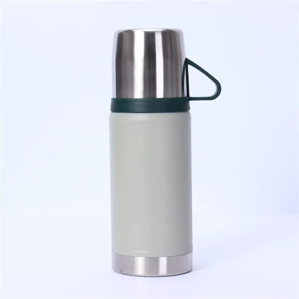 22oz Stainless Steel Vacuum Bottle with Cup Lid