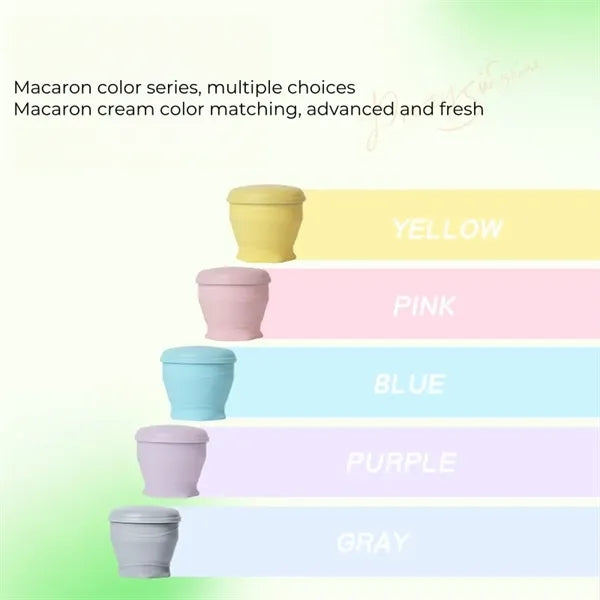 6oz Collapsible Silicone Travel Cup with Lanyard